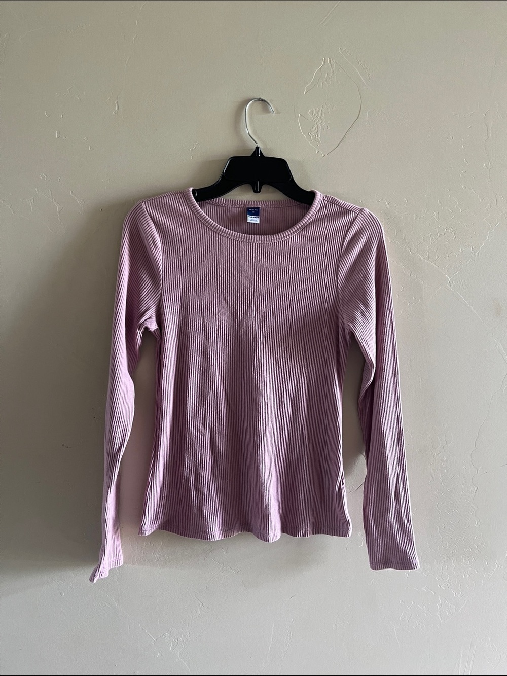 Old Navy Ribbed Long Sleeve Top - Dusty Rose